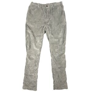 Commando Pants Mens L Corduroy Green Stretch Mesh Lined Button Fly Trousers